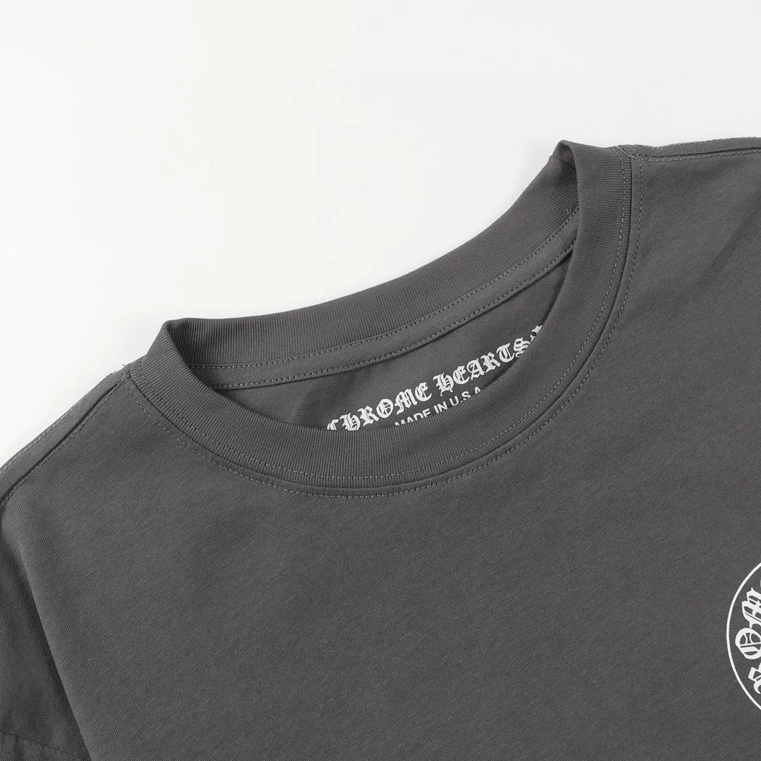 P180 #2103 -Chrome Hearts/Chrome Hearts 23ss scroll simple Sanskrit letters explosive long-sleeved T-shirt -High weight, high density and high quality. The wool is soft, delicate and skin-friendly. It feels soft and silky. It has excellent warmth and skin-friendly properties.